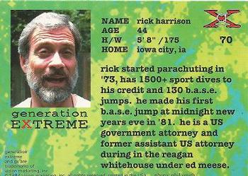 1994 Vision Generation Extreme #70 Rick Harrison Back